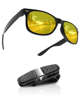 Dajooee 717577866648 Anti Glare Night Vision Driving Glasses For Men Women