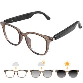 Genxenon Gs07-brown Ai Smart Glasses Translator For Men Women Sunglasses Brown