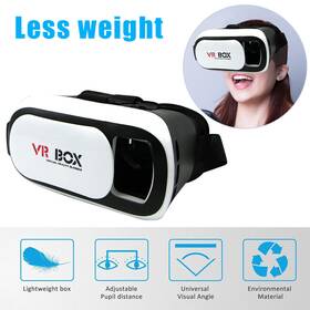 Jahyelec 772093503361 New Virtual Reality Vr Headset 3d Glasses With Remote For Android Ios Iphone