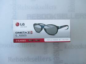 Lg 007628162721 Cinema 3d Glasses Ag-f310 2012 New Model 2 Pairs Black