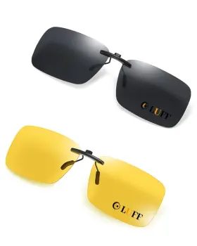 003-sbt Luff 2-pair Polarized/night Vision Clip On Sunglasses/myopia Glasses For Driv 003-sbt Luff 2-pair Polarized/night Vision Clip On Sunglasses/myopia Glasses For Driv