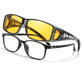 43230-65382 Lvioe Wrap Around Night-vision Glasses Fit Over Prescription With Po
