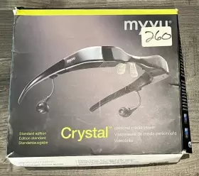 Myvu 858649100212 Crystal Personal Media Viewer Standard Edition Color Black Myvu 858649100212 Crystal Personal Media Viewer Standard Edition Color Black