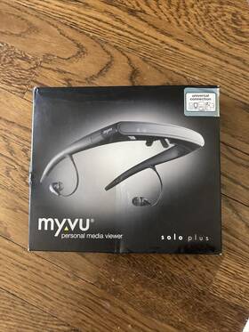 Myvu Pmv-1003i Solo Plus Personal Media Viewer Virtual Big-screen Ipod Glasses New