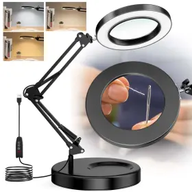 No 749029280528 Magnifying Glass With Light 10x Magnifier Lamp Stand Hobby No 749029280528 Magnifying Glass With Light 10x Magnifier Lamp Stand Hobby
