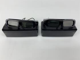 Panasonic Ty-ew3d2m Lot Of 2 - 3d Full Hd Vision Tv Glasses