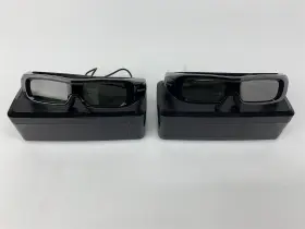 Ty-ew3d2m Panasonic Lot Of 2 - 3d Full Hd Vision Tv Glasses