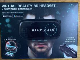 Retrak Utopia 360 816983014619 Virtual Reality 3d Headset With Bluetooth Controller Etvrc New
