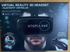 Retrak Utopia 360 816983014619 Virtual Reality 3d Headset With Bluetooth Controller Etvrc New