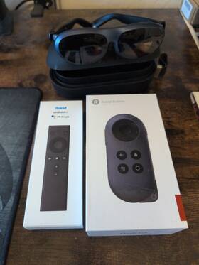 Rokid B0chfj3d6m Max Ar Glasses Micro-oled Virtual Theater 50 Fov With Station Bundle