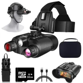 Sry6554 Sfeoot Night Vision Goggles Head Mounted - 4k Binoculars 1312ft 8x Digi