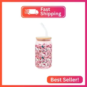 Hk2861qp Silver Buffalo Sanrio Hello Kitty Gingerbread Cookies Christmas Holiday Pink Gla