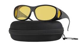 Success Eyewear Sc-8009-c1 Night Driving Glasses Anti Glare Polarized Vision Yellow Tint Dri