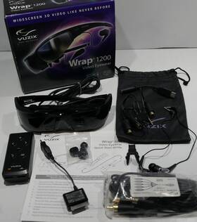 Vuzix 187774000389 Wrap 1200 16.9 Widescreen 3d Video Display Glasses 75 Inch 60hz - Model 371