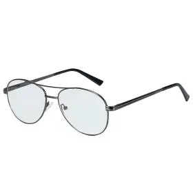 Zenottic 631089577185 Blue Light Blocking Glasses Aviator Metal Frame Men Women Gun Black