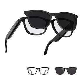 Zhifuna Gs05 Smart Glasses With Bluetooth 2-in-1 Magnetic Sunglasses Blue Light Blocking