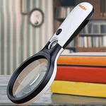 100X Handheld Magnifying Glass Reading Lens 3 Led Light Jewelry Loupenew. Price: $9.99.