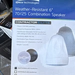 Speco Technologies Weatherproof 6" Oval Speaker SP6PTW White 32W 8 Ohm Wired New. Price: $25.00.