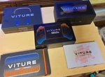 Viture Ar Xr Video Display Glasses Bundle W/ Controller & Accessories, Black Open. Price: $395.00.