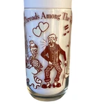 Vintage Silver Threads Among The Gold Drinking Glass/tumbler/ Jelly Jar Used. Price: $17.74.