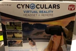 Cynoculars Virtual Reality Headset Wireless Gaming Remote As Seen On Tv New. Price: $8.00.