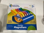 Learning Resources Jumbo Magnifiers Primary Science 7 Pc #2884 New. Price: $24.99.