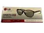 Lg Cinema 3D Glasses AG-F310 Black 2 Pack Set Of Two Open. Price: $12.50.