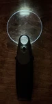 Carson Freehand 2.5X Lighted Magnifier With Spot Lens FH-25 Used. Price: $19.95.
