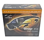 Vuzix Video Eyewear Wrap 310 Widescreen Black Wireless 3D 2D - New/sealed. Price: $312.00.