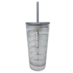 Starbucks Holiday Silver Ribbon Glass Tumbler Recycled Cup 2023 Used. Price: $7.49.