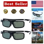 3D Glasses, Active Shutter Rechargeable Eyewear For Dlp-link Projectors Co... New. Price: $54.94.