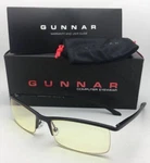 New Gunnar Computer Glasses Emissary 55-18 Onyx Black Frames Amber Yellow Lenses. Price: $104.99.
