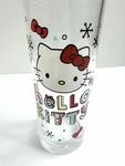 Hello Kitty 10 Oz Drinking Glass Silver Buffalo Sanrio 2022 Clear Tumbler Cup Used. Price: $14.99.