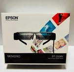 Epson BT-200AV Used Moverio Smart Glasses See-through Wireless Mirroring Adapter. Price: $404.37.