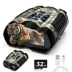Warmtuyo Night Vision Goggles, 4K Binoculars With Camera, 3.5" Hd Display And 32 New. Price: $281.54.