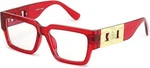 Feisedy Retro Trendy Rectangle Blue Light Glasses For Women Men, Classic Narrow New. Price: $20.00.